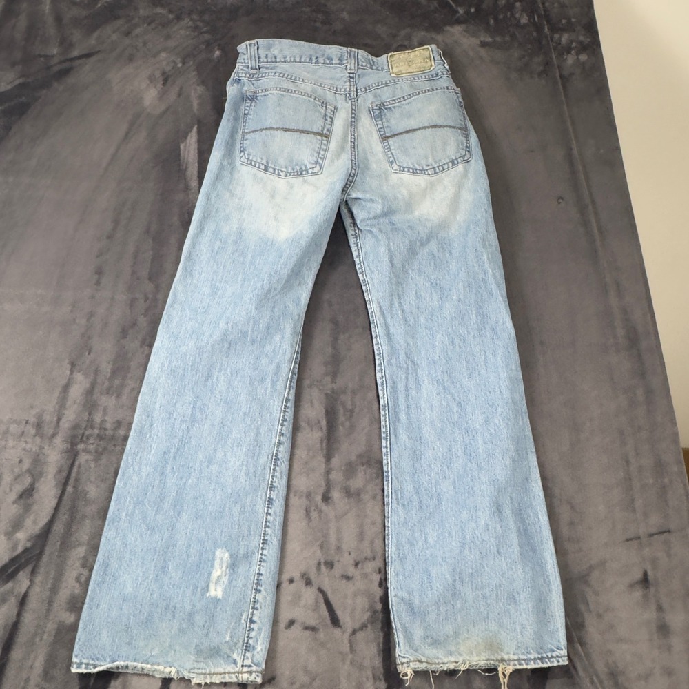 Arizona Jean Company Bootcut Jeans Mens 32x30 Light Wash Distressed Denim 3050 - Picture 7 of 8